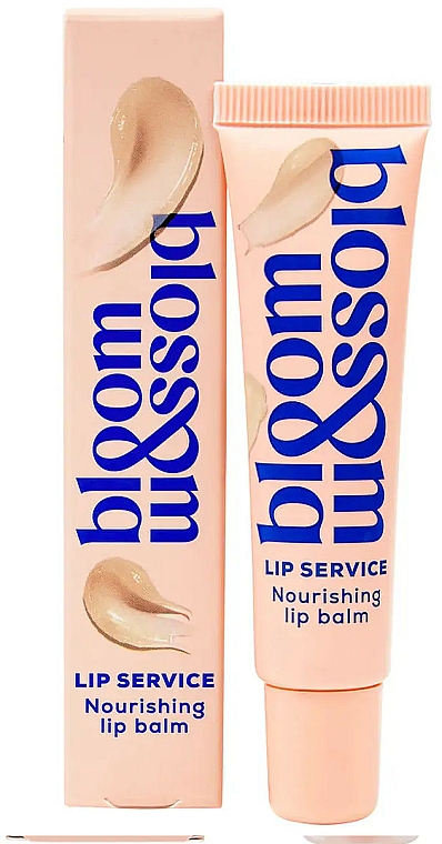 Pflegender Lippenbalsam mit Lanolin, Glycerin, Kokos- und Passionsblumenöl - Bloom & Blossom Lip Service Nourishing Lip Balm — Bild N1