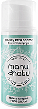 Weichmachende und regenerierende Fußcreme mit Hanföl - Manu Natu Natural Hemp Oil Foot Cream — Bild N1