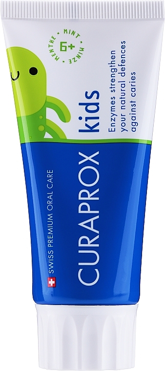 Zahnpasta für Kinder mit Minzgeschmack - Curaprox For Kids Toothpaste — Bild N1