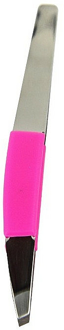 Pinzette 4107 schräg rosa - Donegal Slant Tip Tweezers  — Bild N1