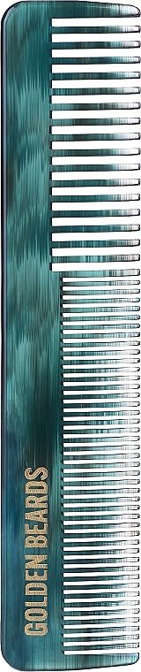 Bartkamm 13 cm dunkelgrün - Golden Beards Vegetal Beard Comb  — Bild N1