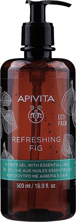 Duschgel mit Feige und ätherischen Ölen - Apivita Refreshing Fig Shower Gel with Essential Oils — Bild N4