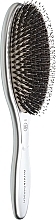 Haarbürste - Olivia Garden Expert Care Oval Boar&Nylon Bristles Silver — Bild N2