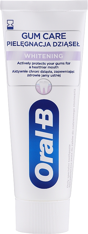 Aufhellende Zahnpasta - Oral-B Gum Care Whitening Toothpaste — Bild N1