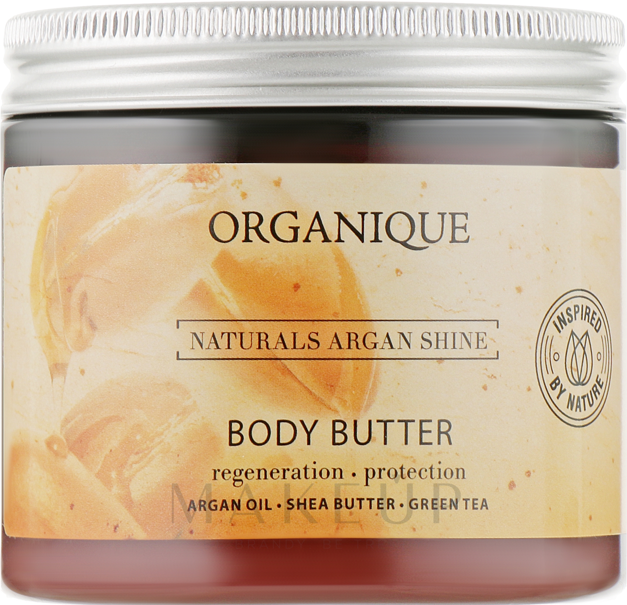 Regenerierende Körperbutter mit grünem Tee, Arganöl und Sheabutter - Organique Naturals Argan Shine — Bild 200 ml