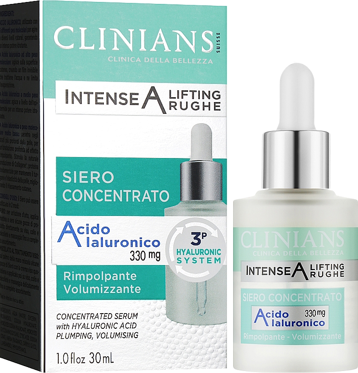 Anti-Aging Gesichtsserum mit Hyaluronsäure - Clinians Intense A Concentrated Serum with Hyaluronic Acid — Bild N2