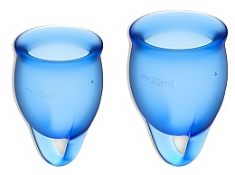 Düfte, Parfümerie und Kosmetik Menstruationstassen-Set blau - Satisfyer Feel Confident Menstrual Cups Dark Blue