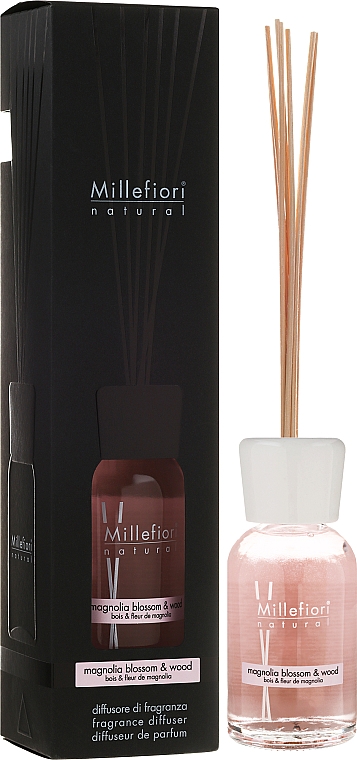 Raumerfrischer Magnolia Blossom & Wood - Millefiori Milano Natural Magnolia Blossom & Wood Reed Diffuser — Bild N3