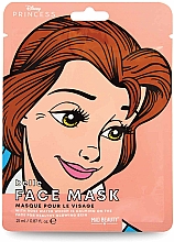 Düfte, Parfümerie und Kosmetik Beruhigende Tuchmaske für das Gesicht mit Rosenwasser Disney Princess Belle - Mad Beauty Disney POP Princess Belle Face Mask