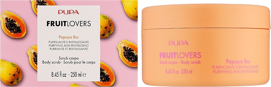 Reinigendes und revitalisierendes Körperpeeling Bio Papaya - Pupa Fruit Lovers Papaya Bio Body Scrub — Bild N2