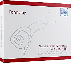 Set - FarmStay Snail Mucus Moisture Skin Care (f/ton/150ml + f/emul/150ml + f/cr/50ml + eye/cr/40ml + f/ton/30ml + f/emul/30ml) — Bild N2