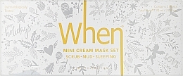 Düfte, Parfümerie und Kosmetik Gesichtspflegeset - When Mini Cream Masks Trio Set Holiday Limited Edition (Gesichtsmaske 3x30ml)