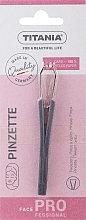 Düfte, Parfümerie und Kosmetik Pinzette gerade mit Kunststoffgriff 8 cm 1061/A grau - Titania