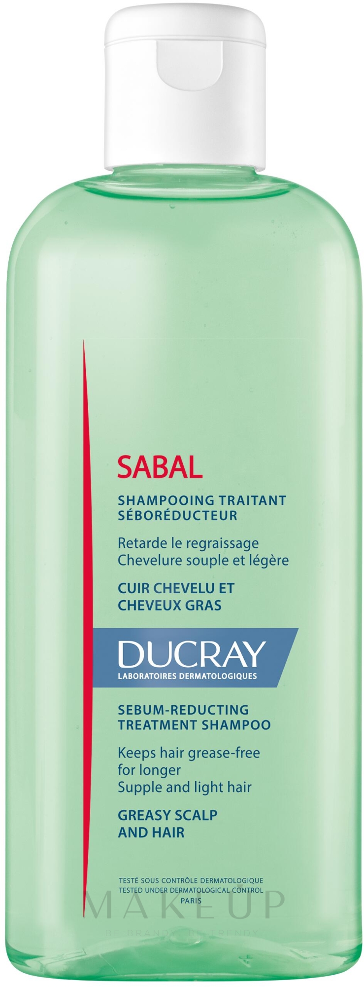 Shampoo Seboregulierendes für fettiges Haar - Ducray Sabal Shampoo — Bild 200 ml