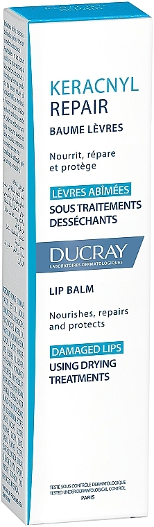 Pflegender, regenerierender und schützender Balsam für geschädigte Lippen - Ducray Keracnyl Repair Lip Balm — Foto N3