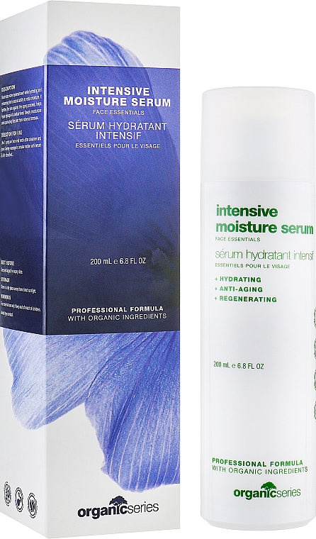 Intensiv feuchtigkeitsspendendes und regenerierendes Gesichtsserum mit pflanzlichen Extrakten und Hyaloronsäure - Organic Series Intensive Moisture Serum — Bild N1