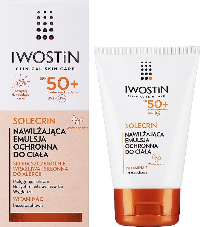 Sonnenschutzemulsion für empfindliche und zu Allergie neigende Haut SPF 50+ - Iwostin Solecrin Emulsion SPF50+