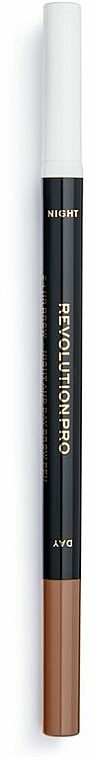 Augenbrauenstift mit Hirsenextrakt - Makeup Revolution Pro 24hr Day&Night Brow Pen — Bild N1