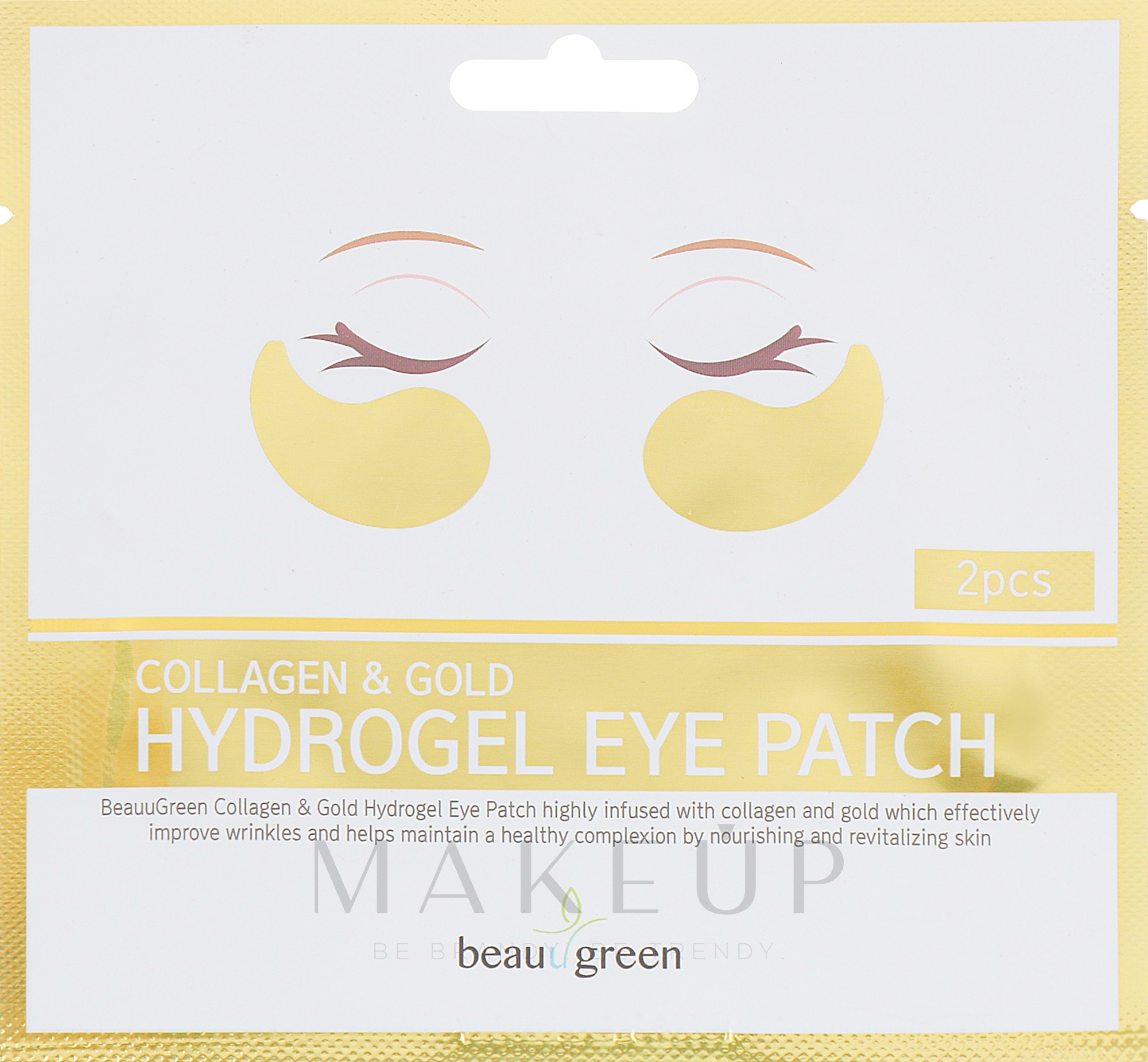 Hydrogel-Augenpatches - BeauuGreen Collagen & Gold — Bild 2 St.