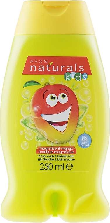 2in1 Schaumbad und Duschgel mit süßem Mangoduft für Kinder - Avon Naturals Kids Mango Body Wash and Bubble Bath