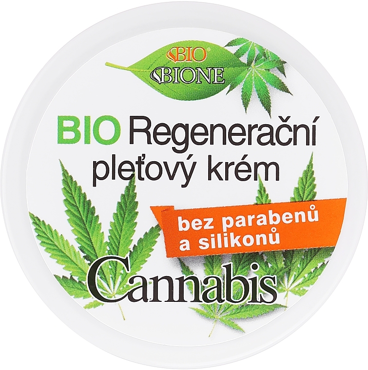 Regenerierende Gesichtscreme - Bione Cosmetics Cannabis Regenerative Cream (Reisegröße) — Bild N1