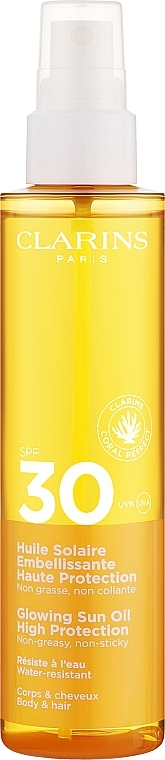 Sonnenschutz-Körperöl - Clarins Glowing Sun Oil High Protection SPF 30 — Bild N1