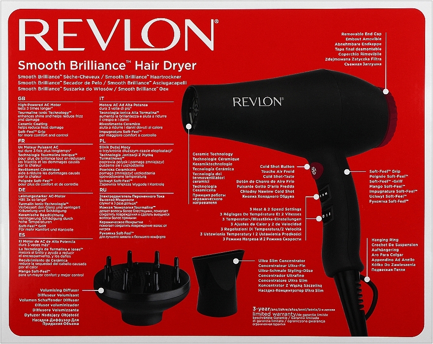 Haartrockner - Revlon Smooth Brilliance Hair Dryer — Bild N2