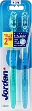 Zahnbürste weich Target Teeth & Gums grün, blau 2 St. - Jordan Target Teeth & Gums Toothbrush — Bild N1