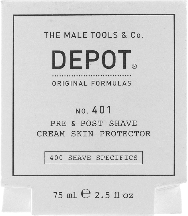 Schutzcreme vor und nach der Rasur - Depot Shave Specifics 401 Pre & Post Cream Skin Protector — Bild N1