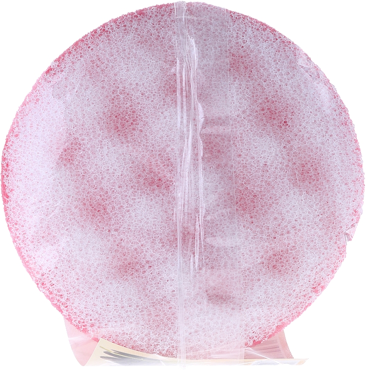 Badeschwamm rund rosa-weiß - Cari — Bild N2