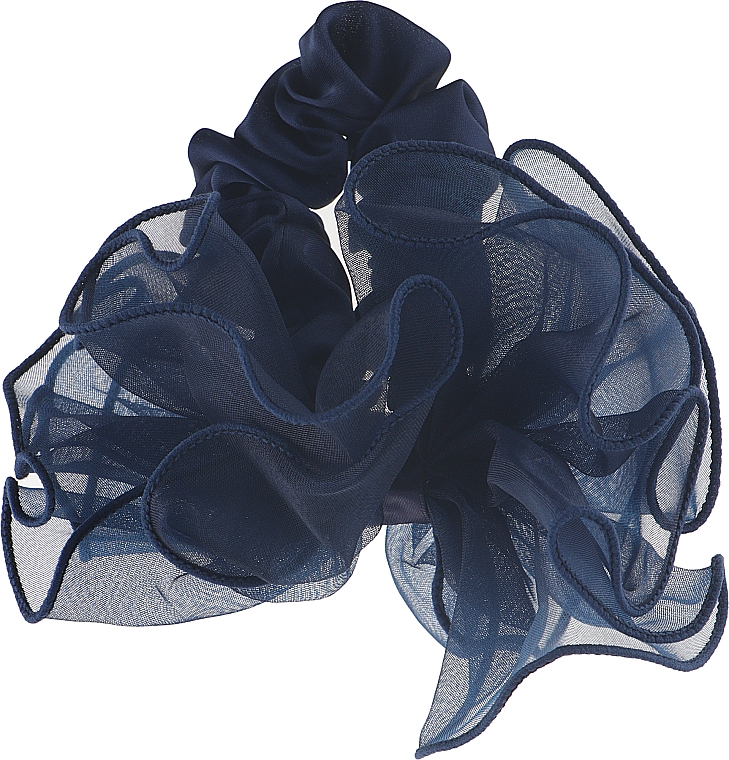 Scrunchie-Haargummi P1028-1 12 cm d-5,5 cm blau - Akcent — Bild N1