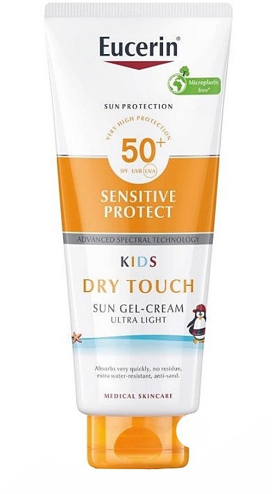 Ultraleichter und trockener Sonnenschutzgel für Kinder SPF 50+ - Eucerin Sun Sensitive Protect Kids Gel Cream SPF50 — Bild N1