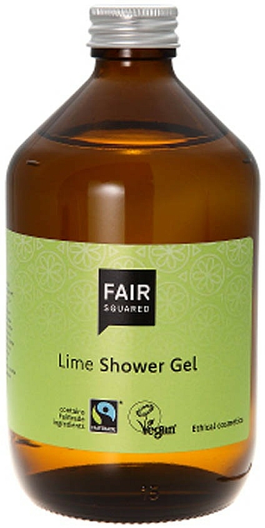 Natürliches Duschgel für trockene und empfindliche Haut mit Limettenduft - Fair Squared Lime Shower Gel — Bild N1