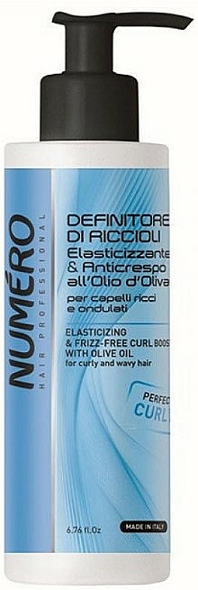 Modellierendes Gel für lockiges und welliges Haar mit Olivenöl - Brelil Numero Elasticizing Curl Boost — Bild N1