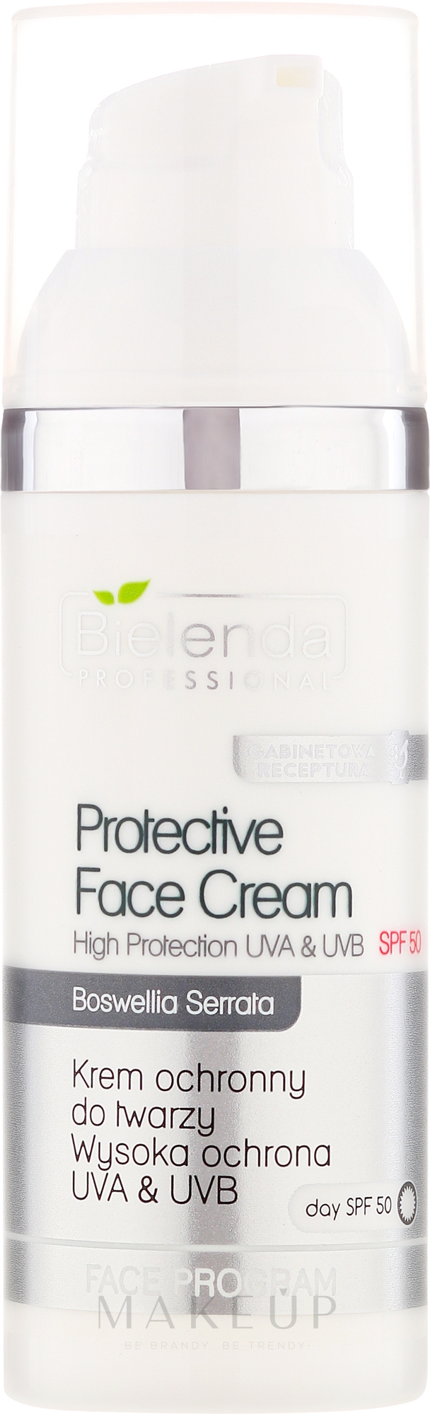 Schützende und feuchtigkeitsspendende Creme für Gesicht, Hals und Dekolleté SPF 50 - Bielenda Professional Protective Face Cream — Bild 50 ml