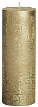 Düfte, Parfümerie und Kosmetik Dekorative Kerze in Zylinderform Metallic Gold 190/68 mm - Bolsius Candle