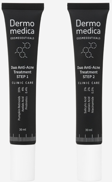 Set gegen Akne - Dermomedica Duo Anti-Acne Treatment Step1+2 — Bild N1