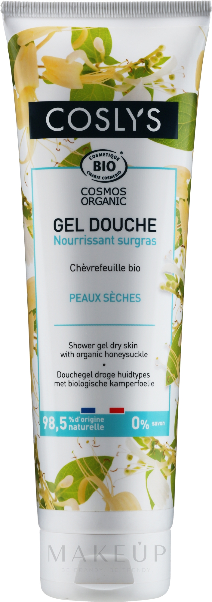 Duschgel mit Bio-Geißblatt-Extrakt für trockene Haut - Coslys Body Care Shower Gel Dry Skin With Organic Honeysuckle — Bild 250 ml