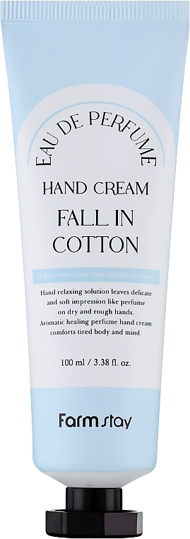 Handcreme - FarmStay Eau Hand Cream Fall In Cotton — Bild N1