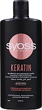 Intensiv regenerierendes und glättendes Shampoo für brüchiges Haar mit Keratin - Syoss Keratin Blue lotus Shampoo — Bild N3
