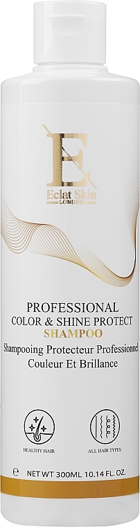 Shampoo für gefärbtes und glanzloses Haar mit Babassuöl - Eclat Skin London Professional Color & Shine Protect Shampoo  — Bild N1