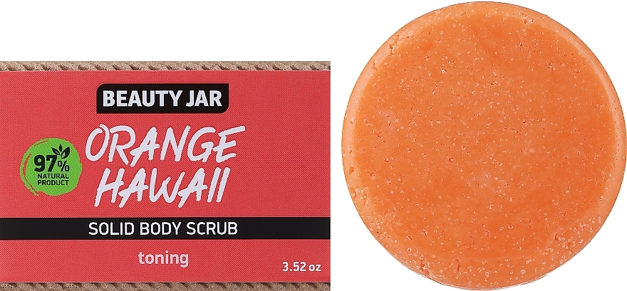 Festes Körperpeeling - Beauty Jar Orange Hawaii Solid Body Scrub  — Bild N1