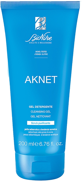 Intensiv reinigendes Gel für fettige und zu Akne neigende Haut - BioNike Aknet Cleansing Gel — Bild N1