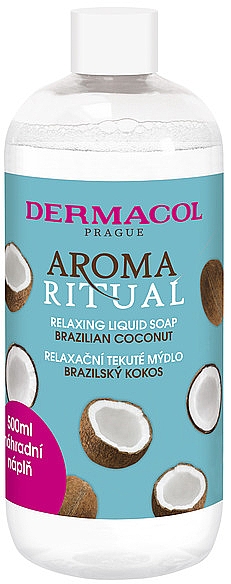 Flüssigseife Brasilianische Kokosnuss - Dermacol Aroma Ritual Brazilian Coconut Relaxing Liquid Soap (Refill) — Bild N1