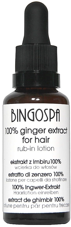 Haarlotion mit 100% Ingwerextrakt - BingoSpa 100% Ginger Extract For Hair — Bild N1