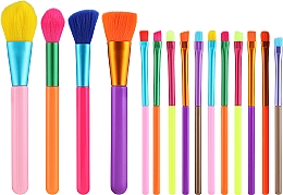 Düfte, Parfümerie und Kosmetik Make-up-Pinsel-Set 15-tlg. mehrfarbig - Lewer Brushes Multicolored