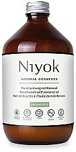 Düfte, Parfümerie und Kosmetik Mundspülung mit Kokosnussöl Pfefferminze - Niyok Natural Cosmetics Mouthwash Peppermint