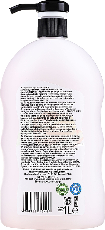 2in1 Shampoo und Duschgel mit Orange und Zimt - Naturaphy Orange & Cinnamon Hair & Body Wash — Foto N4