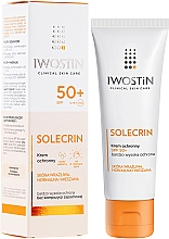 Düfte, Parfümerie und Kosmetik Sonnenschutzcreme für das Gesicht - Iwostin Solecrin Lucidin Protective Cream SPF 50+