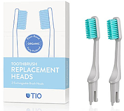 Düfte, Parfümerie und Kosmetik Austauschbare Zahnbürstenköpfe weich grau 2 St. - TIO Toothbrush Soft